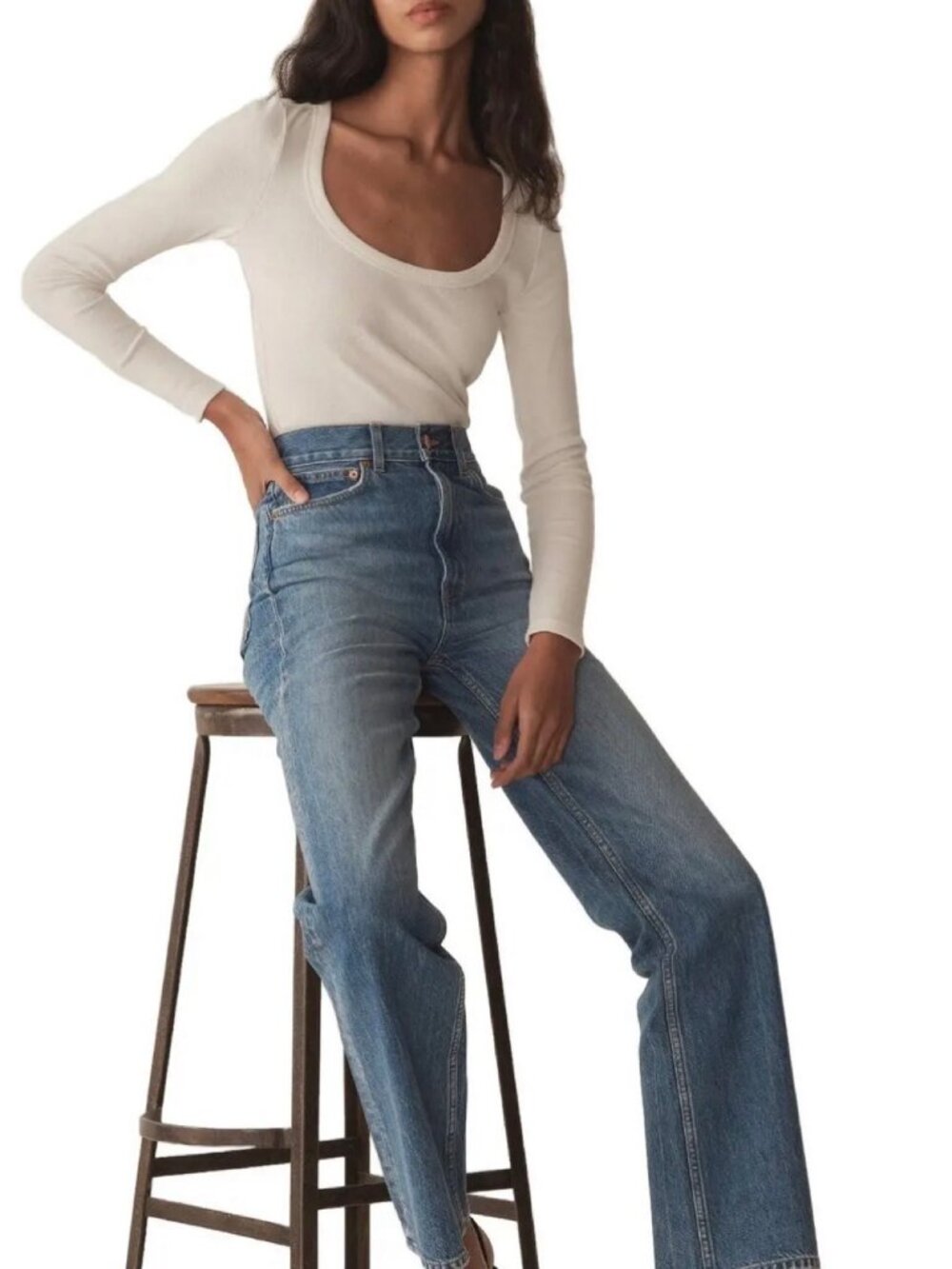 DOEN Laurent Jean in Vilaine Wash 25 NWT